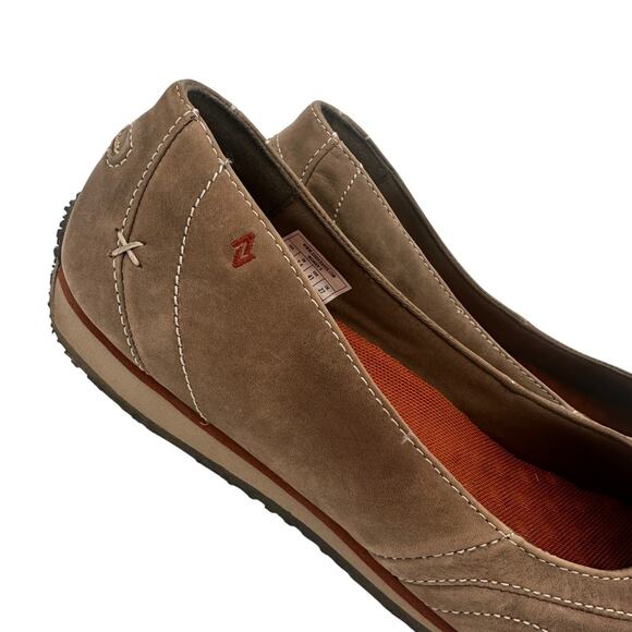 Eddie Bauer Leather Slip On Flats Shoes Size 10 - Picture 2 of 9